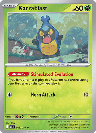 Karrablast (Poke Ball Pattern) - SV Black Bolt - Holofoil - Near Mint (NM)