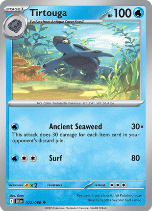 Tirtouga (Poke Ball Pattern) - SV Black Bolt - Holofoil - Near Mint (NM)