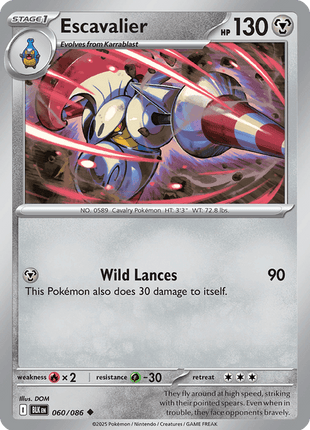 Escavalier (Poke Ball Pattern) - SV Black Bolt - Holofoil - Near Mint (NM)