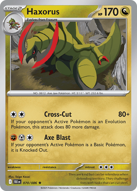 Haxorus (Poke Ball Pattern) - SV Black Bolt - Holofoil - Near Mint (NM)