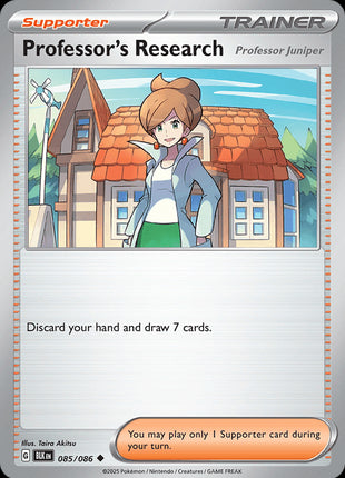 Professor's Research (Poke Ball Pattern) - SV Black Bolt - Holofoil - Near Mint (NM)