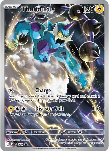 Thundurus - 209 - SV Scarlet and Violet Promo Cards - Holofoil - Lightly Played (LP)