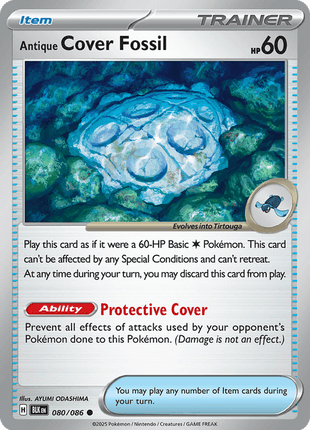 Antique Cover Fossil (Poke Ball Pattern) - SV Black Bolt - Holofoil - Near Mint (NM)