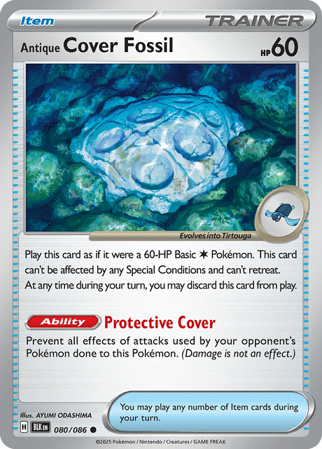 Antique Cover Fossil (Poke Ball Pattern) - SV Black Bolt - Holofoil - Near Mint (NM)