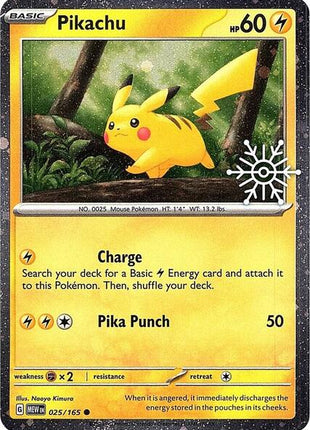 Pikachu - 025/165 (Holiday Calendar) - Miscellaneous Cards and Products - Holofoil - Near Mint (NM)