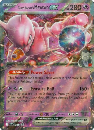 Team Rocket's Mewtwo ex - 216 - SV Scarlet and Violet Promo Cards - Holofoil - Near Mint (NM)