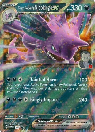 Team Rocket's Nidoking ex - 217 - SV Scarlet and Violet Promo Cards - Holofoil - Near Mint (NM)