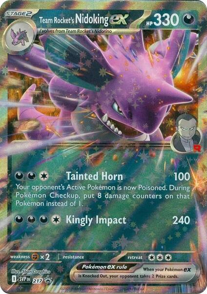 Team Rocket's Nidoking ex - 217 - SV Scarlet and Violet Promo Cards - Holofoil - Near Mint (NM)