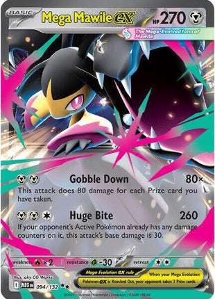 Mega Mawile ex - 094/132 - ME01 Mega Evolution - Holofoil - Near Mint (NM)