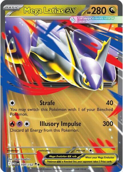 Mega Latias ex - 100/132 - ME01 Mega Evolution - Holofoil - Near Mint (NM)
