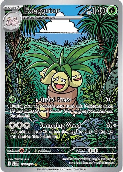 Exeggutor - 135/132 - ME01 Mega Evolution - Holofoil - Near Mint (NM)