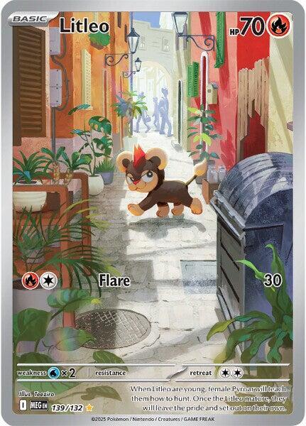 Litleo - 139/132 - ME01 Mega Evolution - Holofoil - Near Mint (NM)
