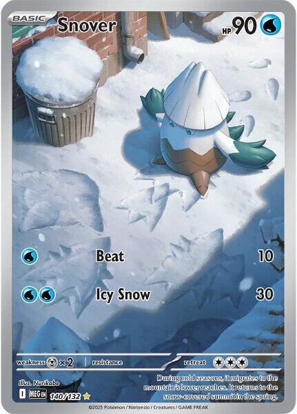 Snover - 140/132 - ME01 Mega Evolution - Holofoil - Near Mint (NM)