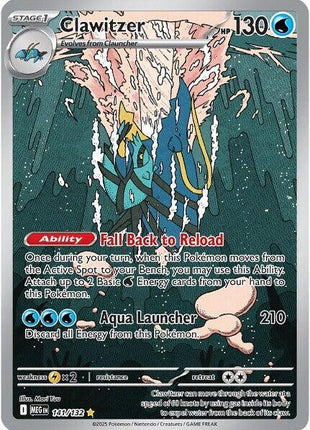 Clawitzer - 141/132 - ME01 Mega Evolution - Holofoil - Near Mint (NM)