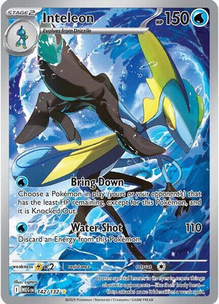 Inteleon - 142/132 - ME01 Mega Evolution - Holofoil - Near Mint (NM)