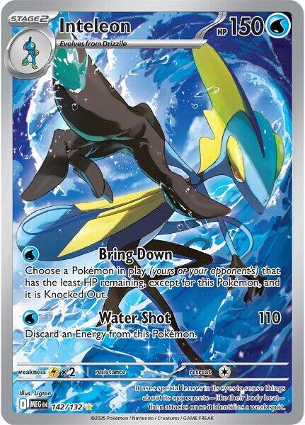 Inteleon - 142/132 - ME01 Mega Evolution - Holofoil - Near Mint (NM)