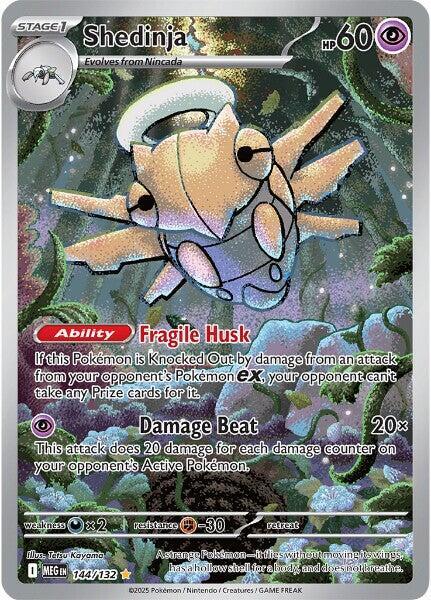 Shedinja - 144/132 - ME01 Mega Evolution - Holofoil - Near Mint (NM)