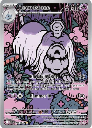 Houndstone - 145/132 - ME01 Mega Evolution - Holofoil - Near Mint (NM)