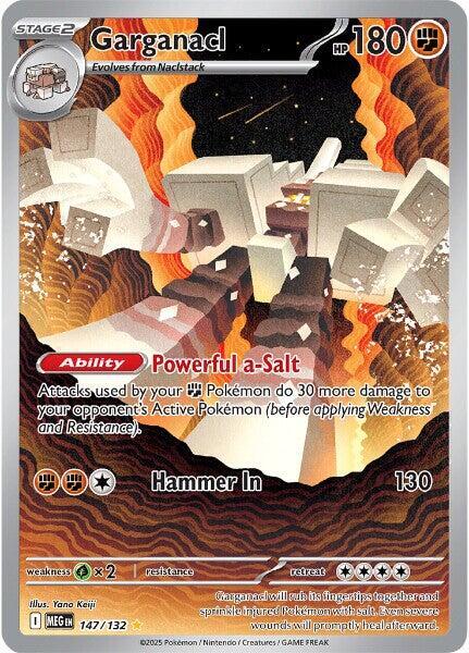 Garganacl - 147/132 - ME01 Mega Evolution - Holofoil - Near Mint (NM)