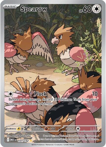 Spearow - 151/132 - ME01 Mega Evolution - Holofoil - Near Mint (NM) XPcollect - XPerience the Hobby! Spearow - 151/132 - ME01 Mega Evolution - Holofoil - Near Mint (NM) XPcollect - XPerience the Hobby!