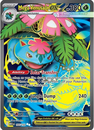 Mega Venusaur ex - 155/132 - ME01 Mega Evolution - Holofoil - Lightly Played (LP)