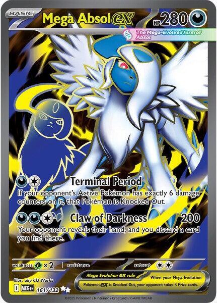 Mega Absol ex - 161/132 - ME01 Mega Evolution - Holofoil - Near Mint (NM)