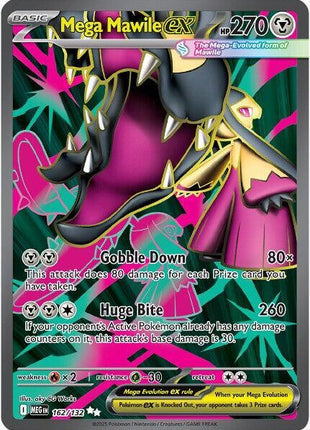 Mega Mawile ex - 162/132 - ME01 Mega Evolution - Holofoil - Near Mint (NM)