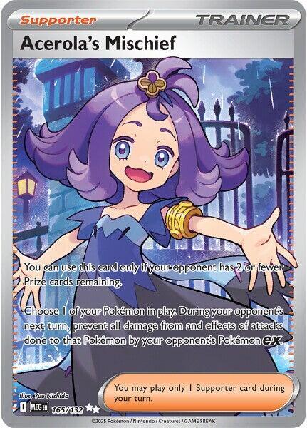 Acerola's Mischief - 165/132 - ME01 Mega Evolution - Holofoil - Near Mint (NM)