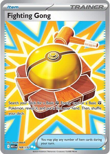 Fighting Gong - 168/132 - ME01 Mega Evolution - Holofoil - Near Mint (NM)