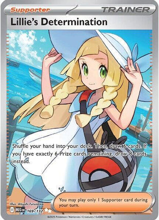 Lillie's Determination - 169/132 - ME01 Mega Evolution - Holofoil - Near Mint (NM)