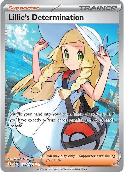 Lillie's Determination - 169/132 - ME01 Mega Evolution - Holofoil - Near Mint (NM)