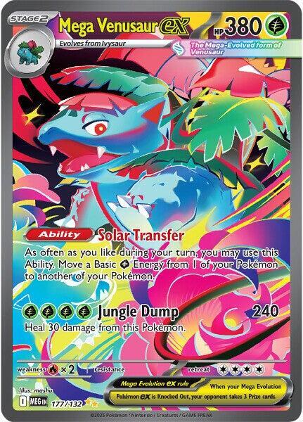 Mega Venusaur ex - 177/132 - ME01 Mega Evolution - Holofoil - Near Mint (NM)