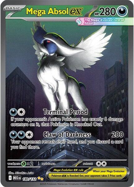 Mega Absol ex - 180/132 - ME01 Mega Evolution - Holofoil - Near Mint (NM)
