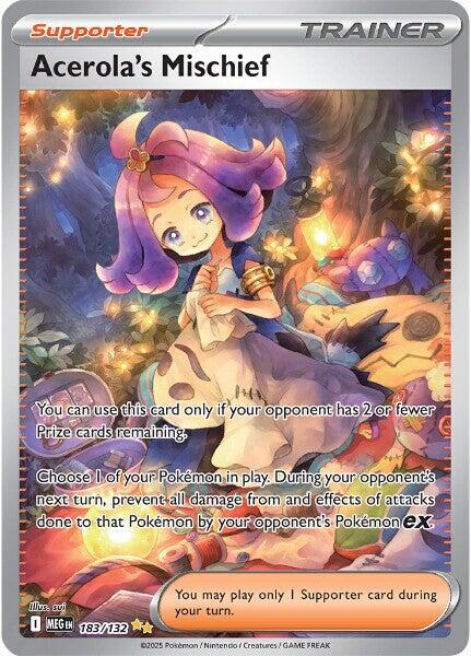 Acerola's Mischief - 183/132 - ME01 Mega Evolution - Holofoil - Near Mint (NM)