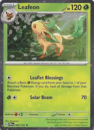 Leafeon - 005/131 (Cosmos Holo) - Miscellaneous Cards and Products - Holofoil - Near Mint (NM)