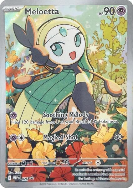 Meloetta - 026 - ME Mega Evolution Promo - Holofoil - Near Mint (NM)
