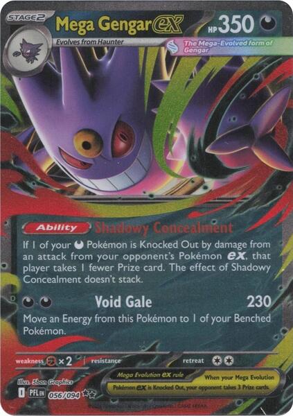 Mega Gengar ex - ME02 Phantasmal Flames - Holofoil - Near Mint (NM)