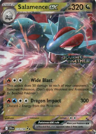 Salamence ex - 114/159 (Journey Together Stamped) - Miscellaneous Cards and Products - Holofoil - Near Mint (NM)