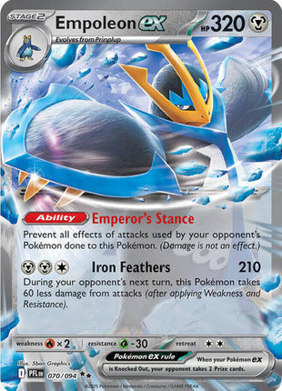Empoleon ex - 070/094 - ME02 Phantasmal Flames - Holofoil - Near Mint (NM)