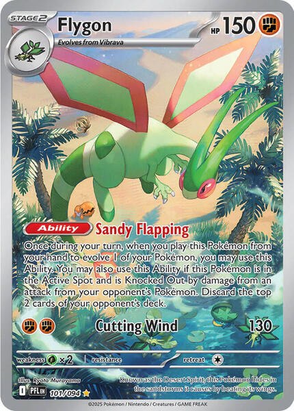Flygon - 101/094 - ME02 Phantasmal Flames - Holofoil - Near Mint (NM)