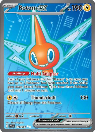 Rotom ex - 111/094 - ME02 Phantasmal Flames - Holofoil - Near Mint (NM)