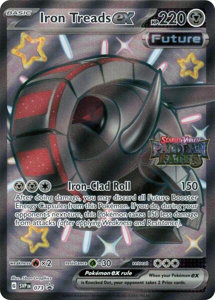 Iron Treads ex - 073 (Paldean Fates Stamped) - Miscellaneous Cards and Products - Holofoil - Near Mint (NM)