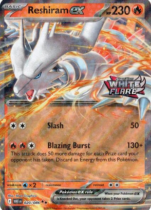 Reshiram ex (White Flare Stamped) - Miscellaneous Cards and Products - Holofoil - Near Mint (NM)