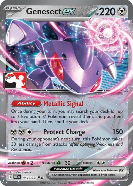 Genesect ex - 067/086 - Prize Pack Series Cards - Holofoil - Near Mint (NM)