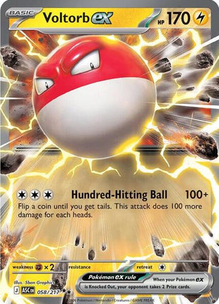 Voltorb ex - ME Ascended Heroes - Holofoil - Near Mint (NM)