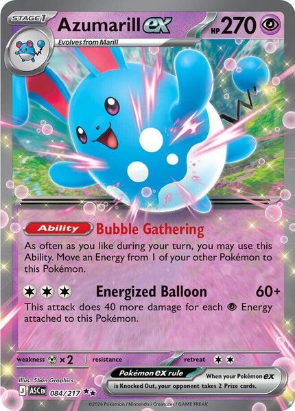 Azumarill ex - ME Ascended Heroes - Holofoil - Near Mint (NM)