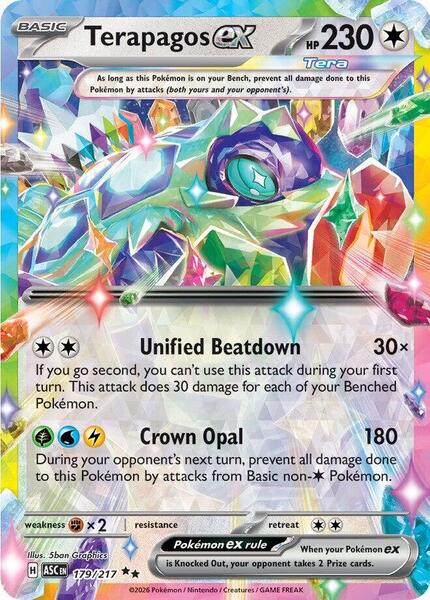 Terapagos ex - ME Ascended Heroes - Holofoil - Near Mint (NM)