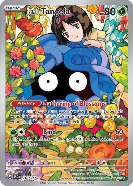 Erika's Tangela - 218/217 - ME Ascended Heroes - Holofoil - Near Mint (NM)