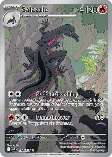 Salazzle - 224/217 - ME Ascended Heroes - Holofoil - Near Mint (NM)