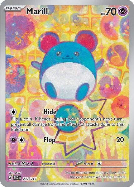 Marill - 232/217 - ME Ascended Heroes - Holofoil - Near Mint (NM)